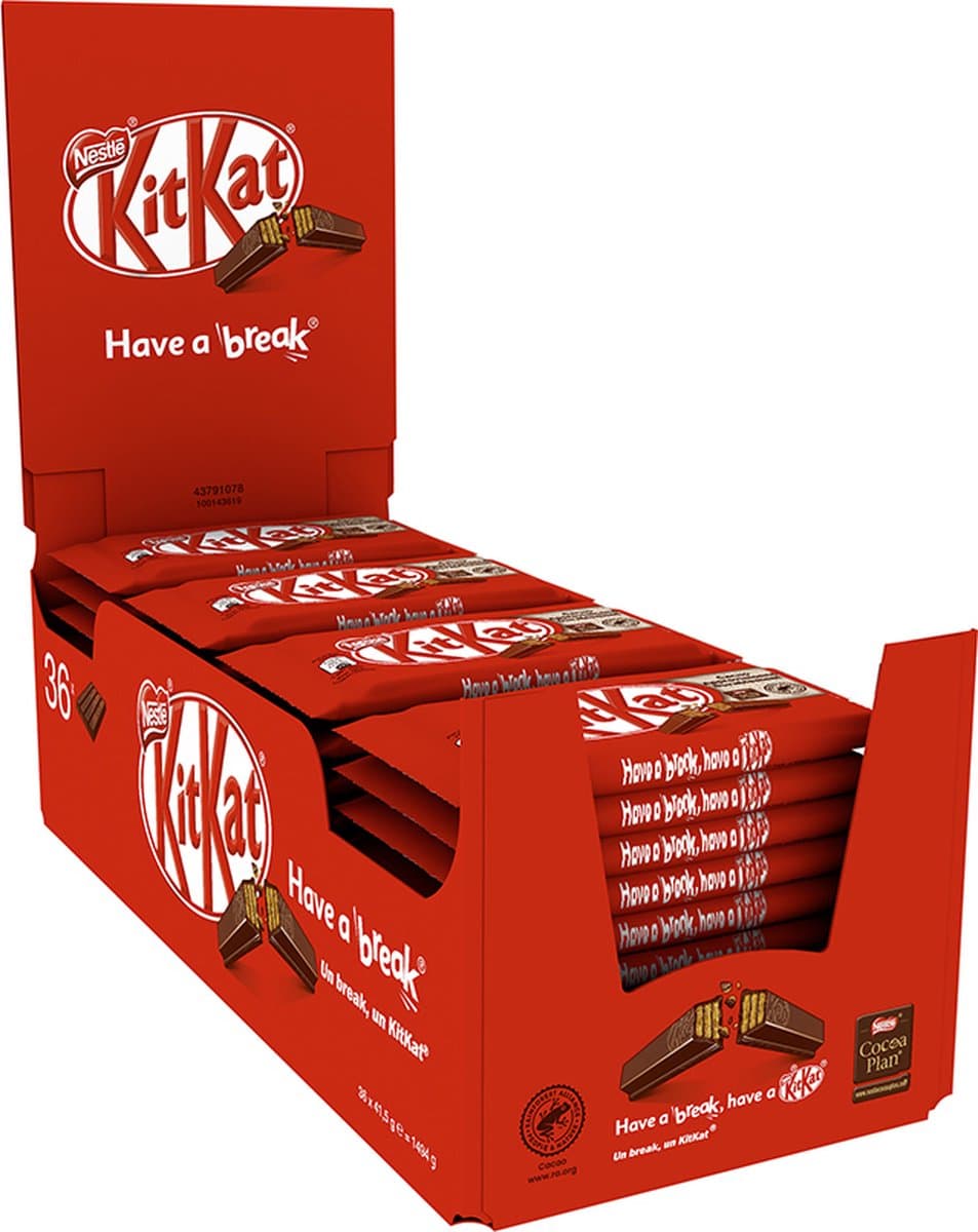 KitKat 4 finger Chocolade Repen - 36 stuks x 41,5g (EAN: 7613035356023): Waarom ik er zo van houd