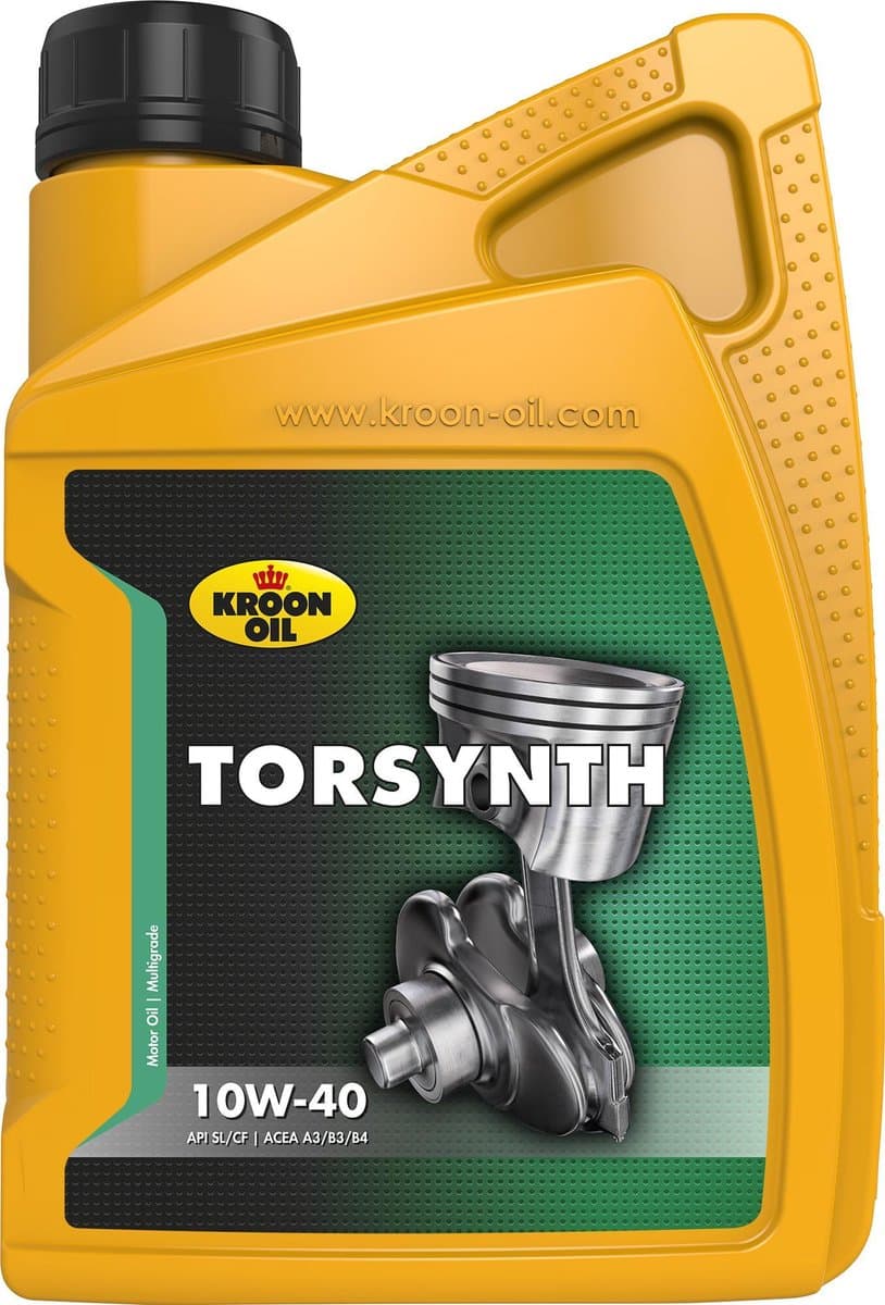 Kroon-Oil Torsynth - 10W-40 Motorolie - Brandstofbesparend - 1 Liter - Universeel (EAN: 8710128022069)