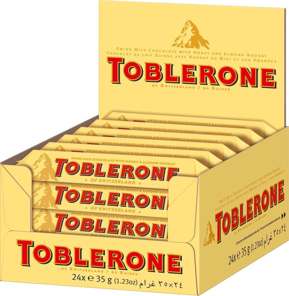 Toblerone Zwitserse Chocoladerepen - grootverpakking - 24 repen a 35 gram (EAN: 7622210818522): Waarom ik meteen dacht “Wauw, dit is iets voor ons”