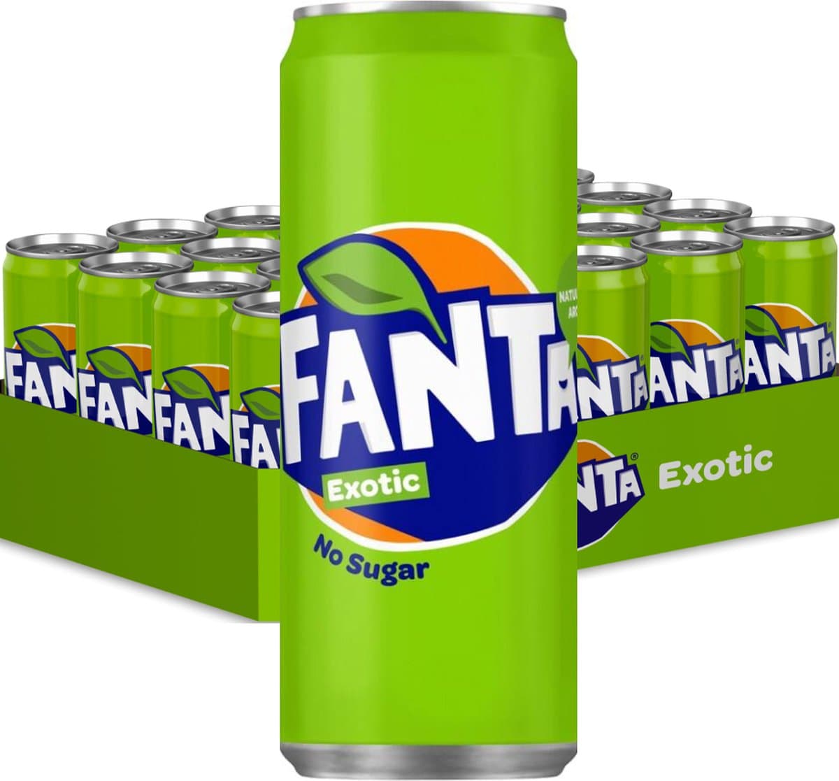 Tray Fanta Exotic - No Sugar - sleekcan - 24x33cl (EAN: 5449000302953)