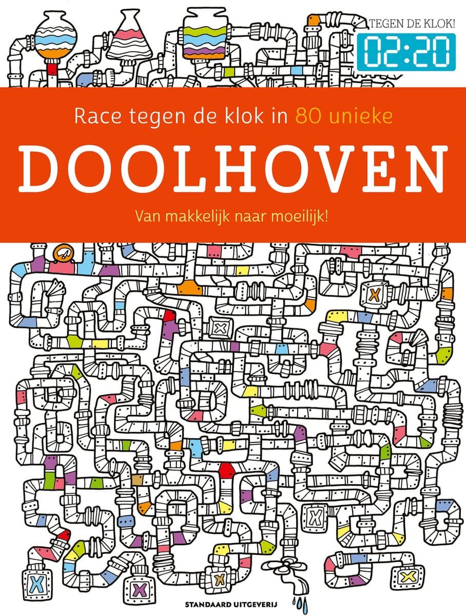 Race tegen de klok in 80 unieke doolhoven - maze puzzel (EAN: 9789002258930)