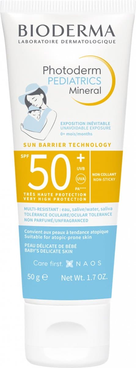 Bioderma Photoderm Pediatrics Mineral SPF50+ - Zonbescherming voor kinderen - 50 G (EAN: 3701129807309)