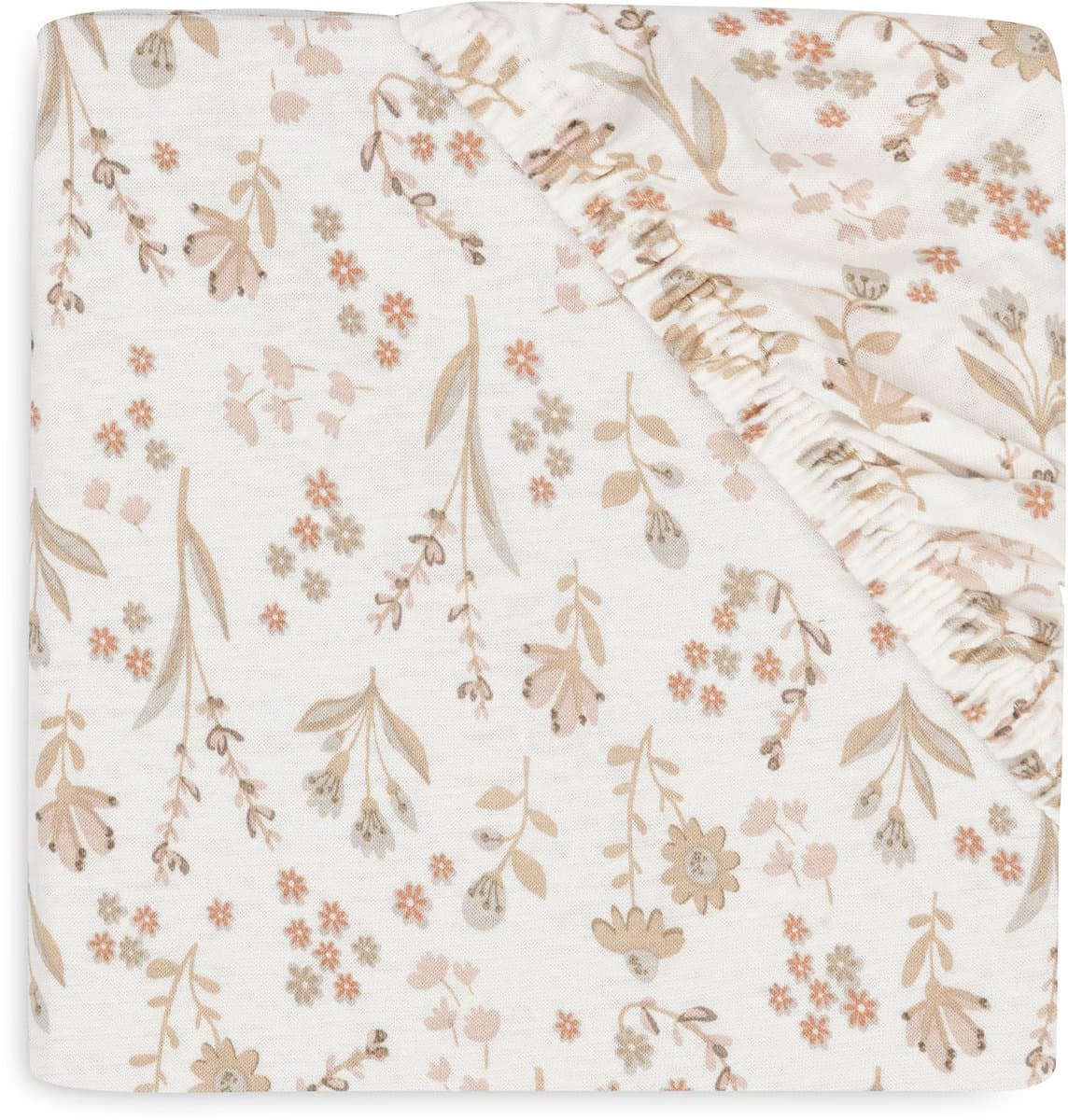 Jollein Baby - Hoeslaken Jersey 60x120cm - Ledikant Babybed - Zacht Katoen - Bloomy (EAN: 8717329393264)