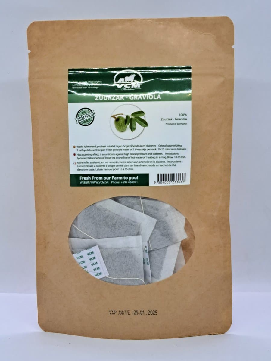 Zuurzak - Graviola theezakjes 15 stuks 25g bio (EAN: 9504000233037): Wat is de Graviola theezak