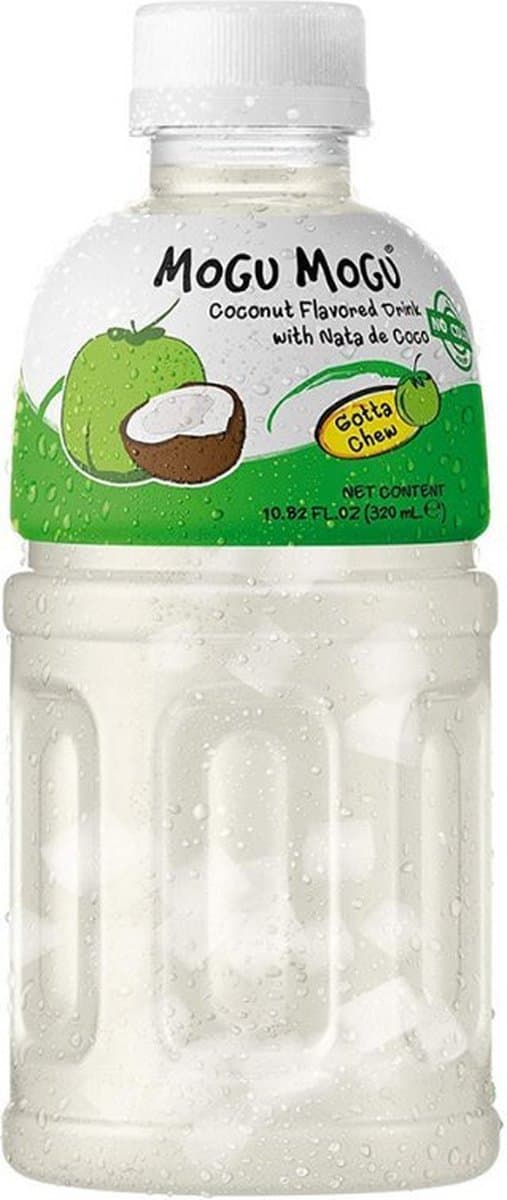 Mogu Mogu Coconut 6x320ml - Tropische Frisdrank - Kokosnootsmaak met stukjes cocos (EAN: 8850389117323)