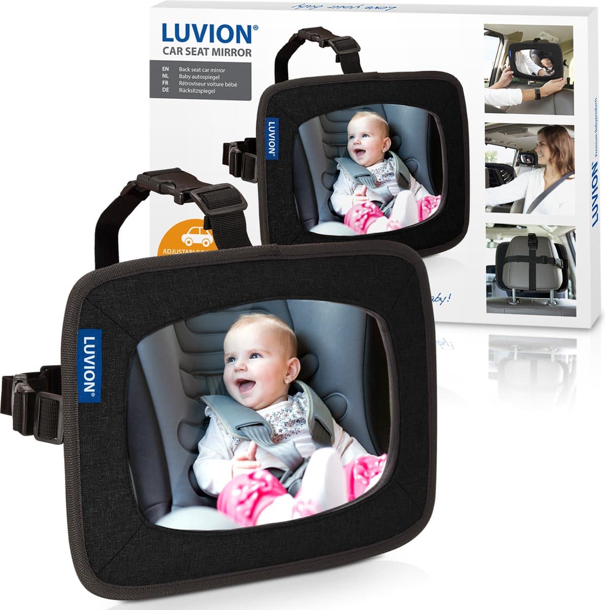 LUVION® Autospiegel - Autospiegel Baby - Baby spiegel - Baby auto spiegel voor de achterbank van de auto (EAN: 8718546346477): Waarom ik deze spiegel in ere heb