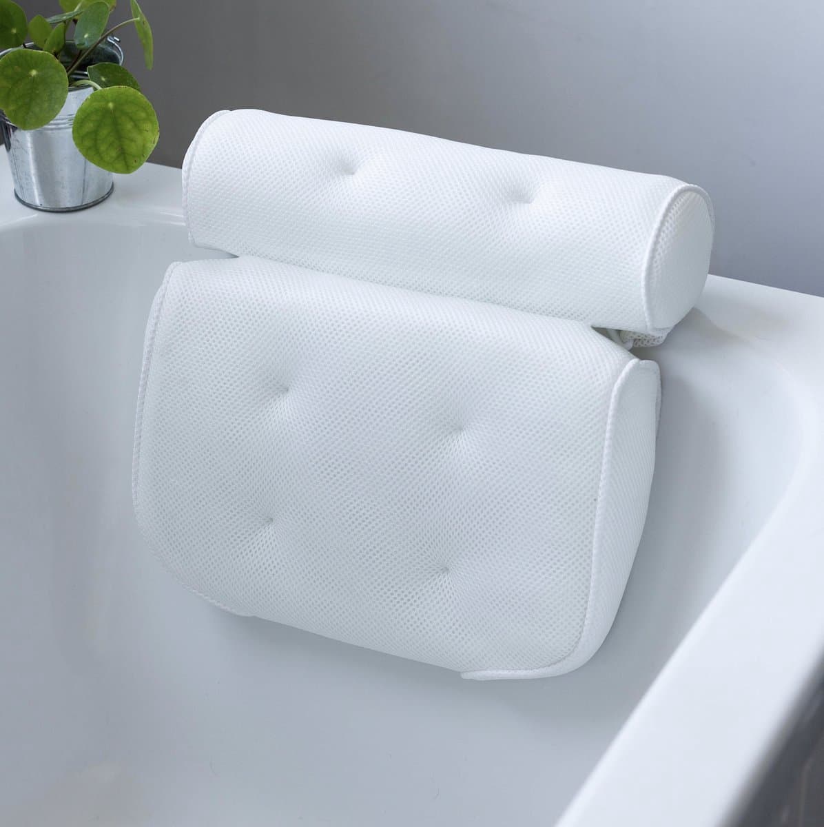 Hanamura Badkussen - Antislip - Voor in bad - 6 zuignappen - Ophangoog (EAN: 8720165726882): Geen nekpijn meer (eindelijk!)