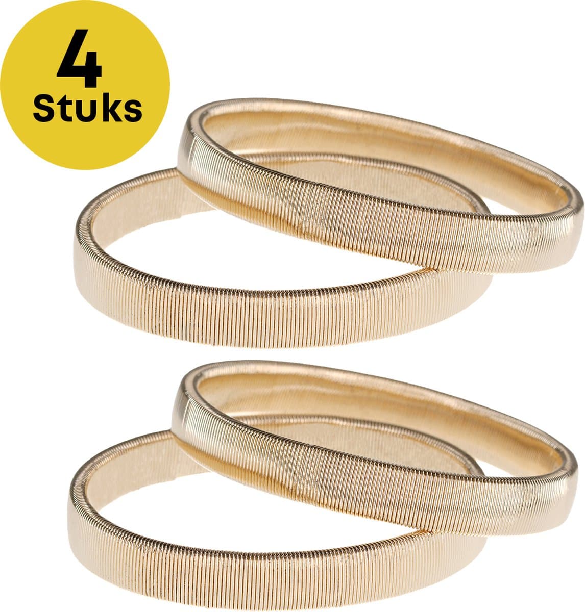 YUGN Mouwophouder 4 stuks - Sleeve holder - Mouwophouders Dames Heren - 4x Goud (EAN: 8721008923741)