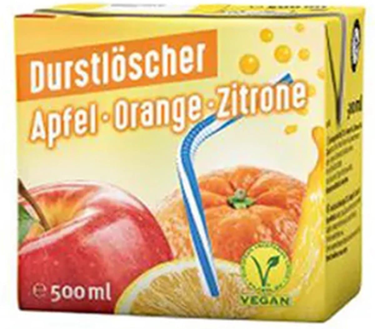 Durstlöscher Apfel, Orange, Zitrone 12x 500ml (EAN: 4100060035151): Wat is het precies