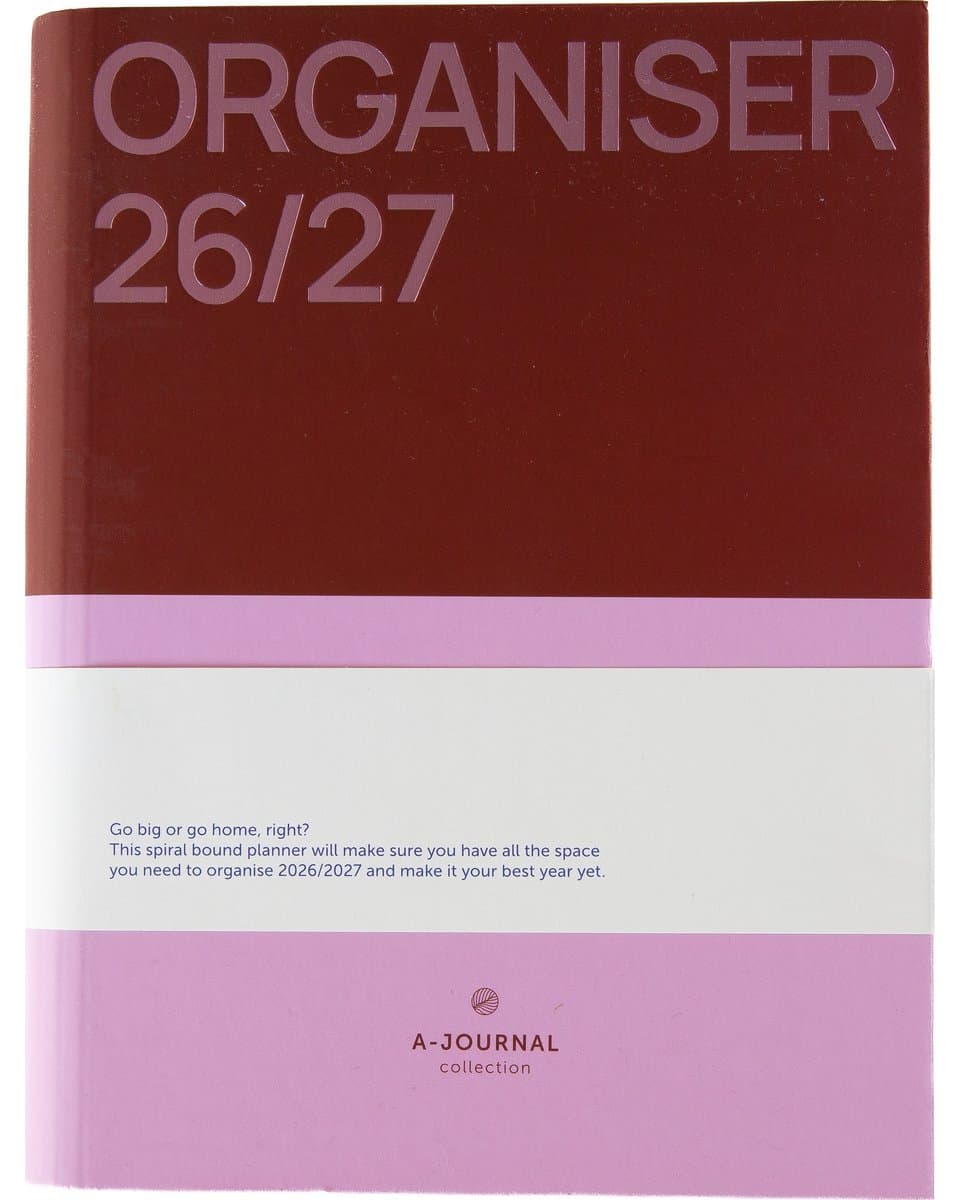 A-Journal Agenda Spiraal - Organiser 2026-2027 Roze (EAN: 8721154632214): ✨ Eerste indruk kleur, kwaliteit en formaat