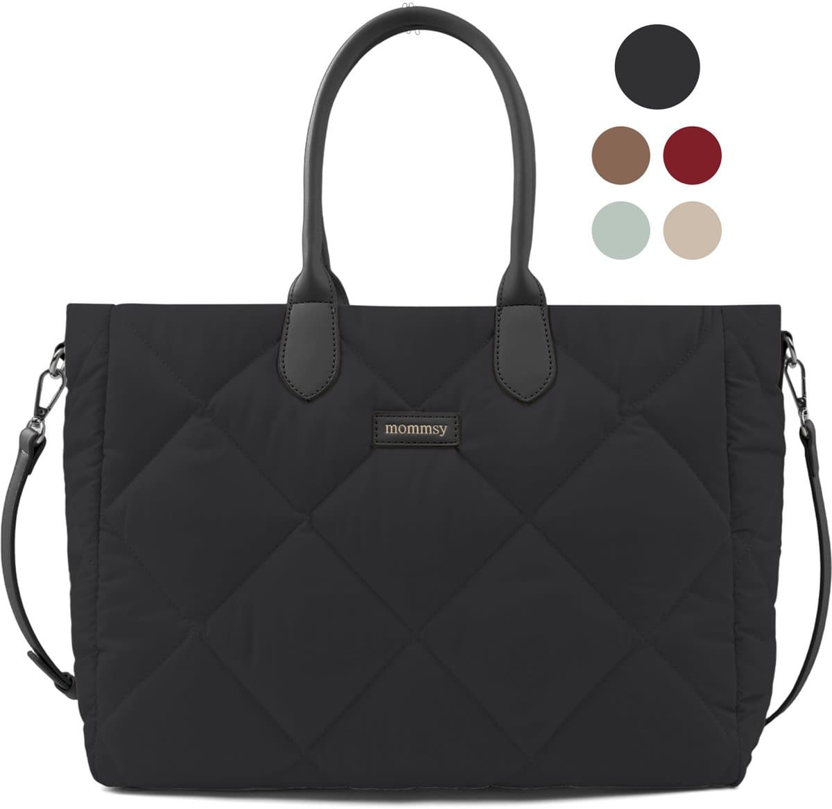 Mommsy Luiertas – Verzorgingstas – Thermo Vak – Gewatteerde Puffer Stof – Extra Ruim – Waterafstotend – Organizer – Lichtgewicht – Zwart (EAN: 8721321431220): Een Tas die Overtreedt