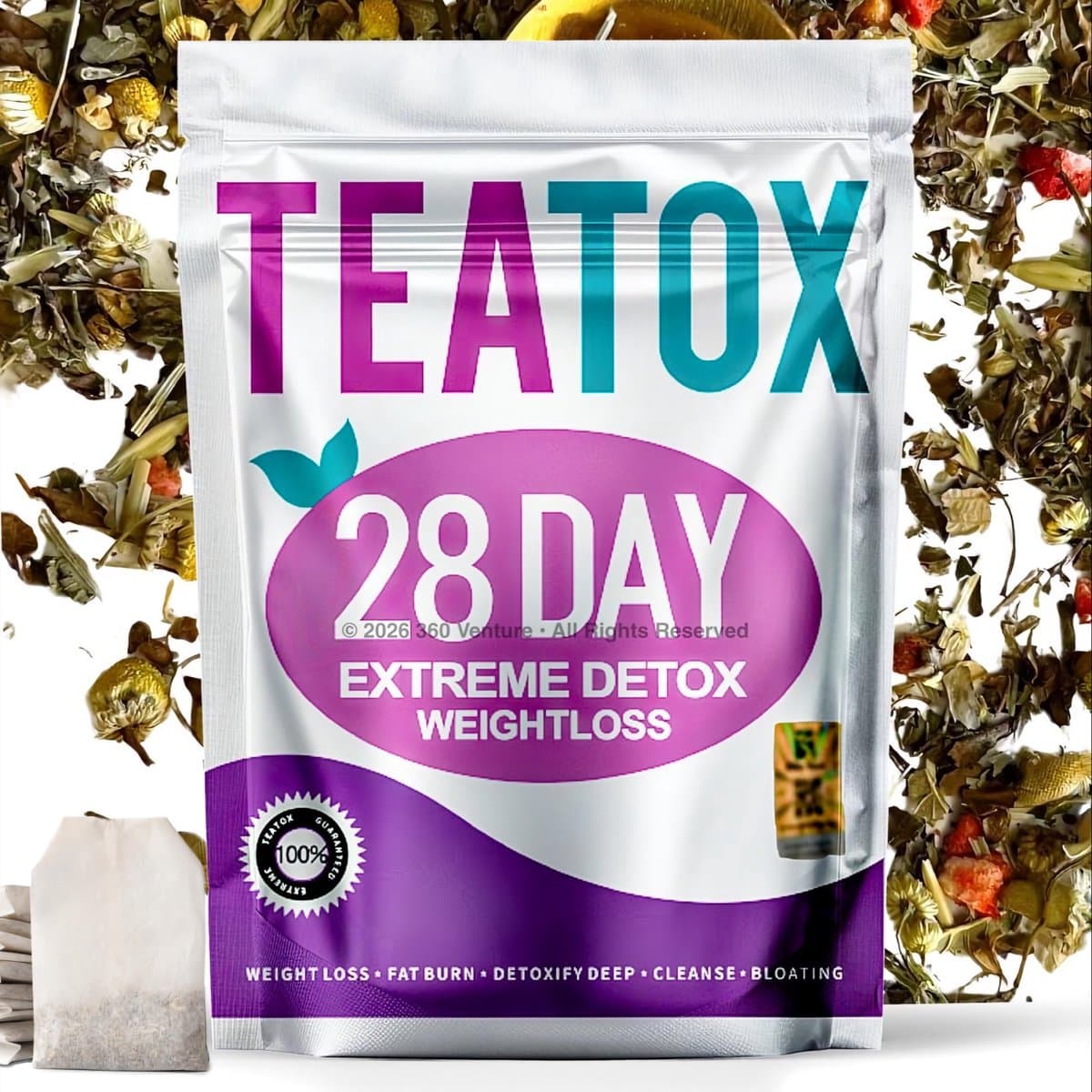 TeaTox® 28 Dagen Detox Thee | Anti Counterfit QR Hologram | Afval thee | Buikvet Verbranden | Snel Afvallen | Detox darmen | Fatburner | Thee Kuur | Opgeblazen gevoel verlichten | Vegan Afslank kuur (EAN: 8721249830457): **Wat is TeaTox® 28 Dagen ...
