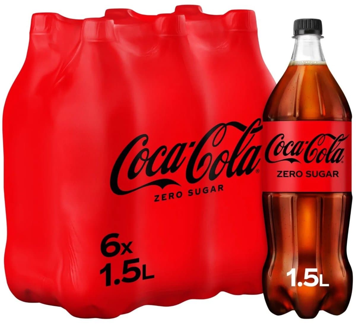 Coca Cola Zero - Petfles 6 x 1,5 liter (EAN: 5000112647143)