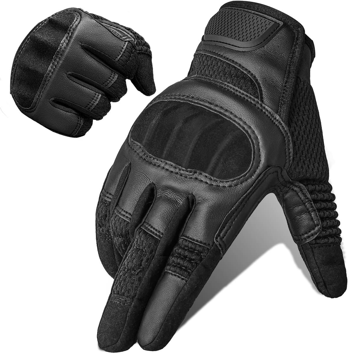 Motorhandschoenen - Aanraakfunctie - Antislip - XXL - Zwart (EAN: 4070751616634)