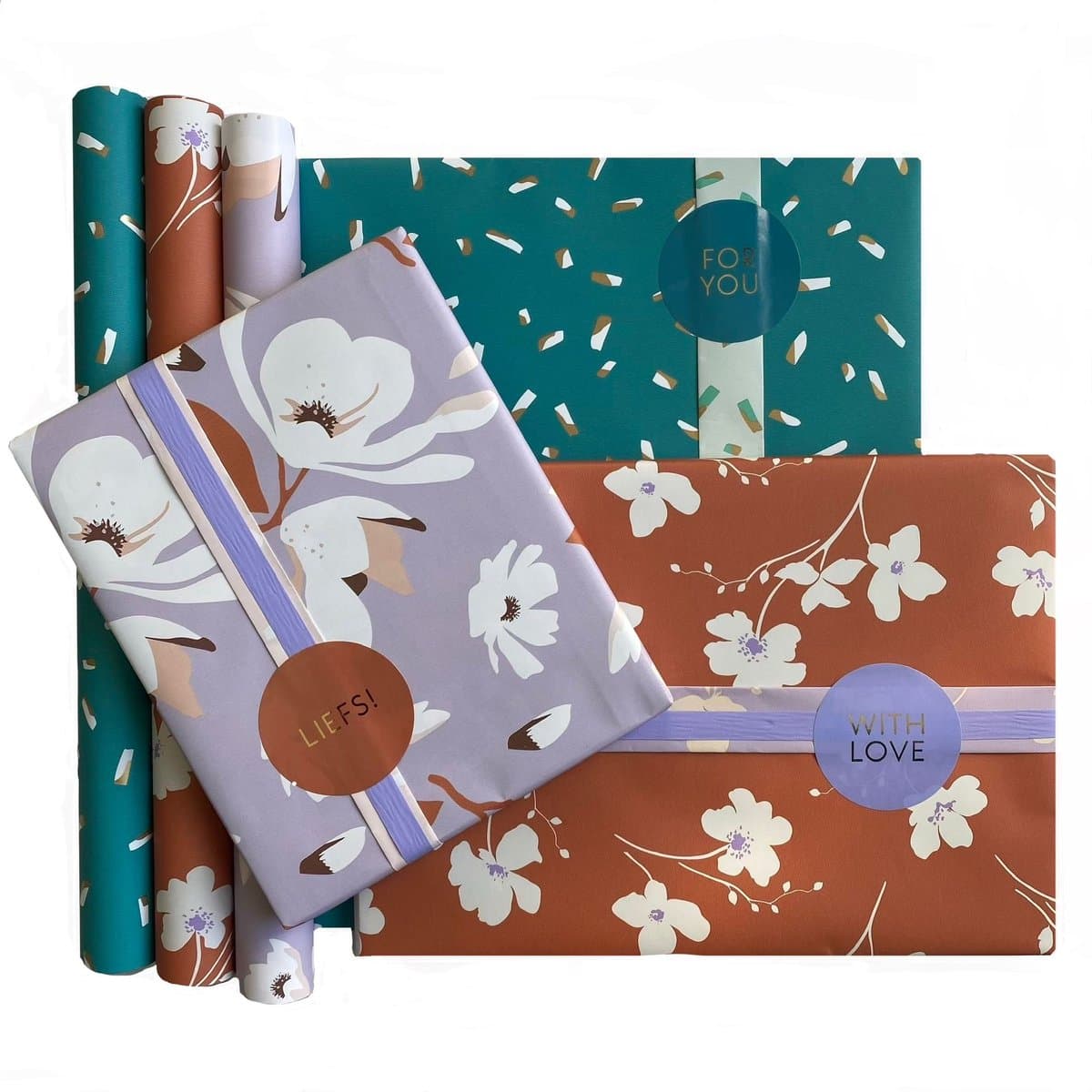 Luxe Cadeaupapier Rollen met Cadeaustickers - 21-delige inpakset - Dubbelzijdig bedrukt - 30x200cm - Verjaardag, blauw, groen inpakpapier (EAN: 6091639618630): Waarom dit inpakpapier écht anders is 🎁