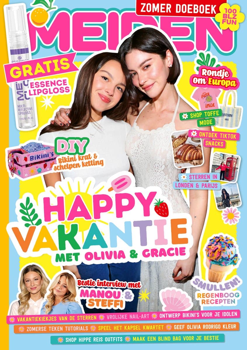 MEIDEN Vakantieboek XXL 2025 - Vakantieboek voor Kinderen - Zomerboek - Doeboek - Vakantie - Puzzels - Tekenen - Posters - Strips - DIY - Invullen - Knippen - Quiz - Speelgoed Meisjes - Cadeau Meisje - Meiden Cadeaus - Meiden Spullen Knutselen (EA...