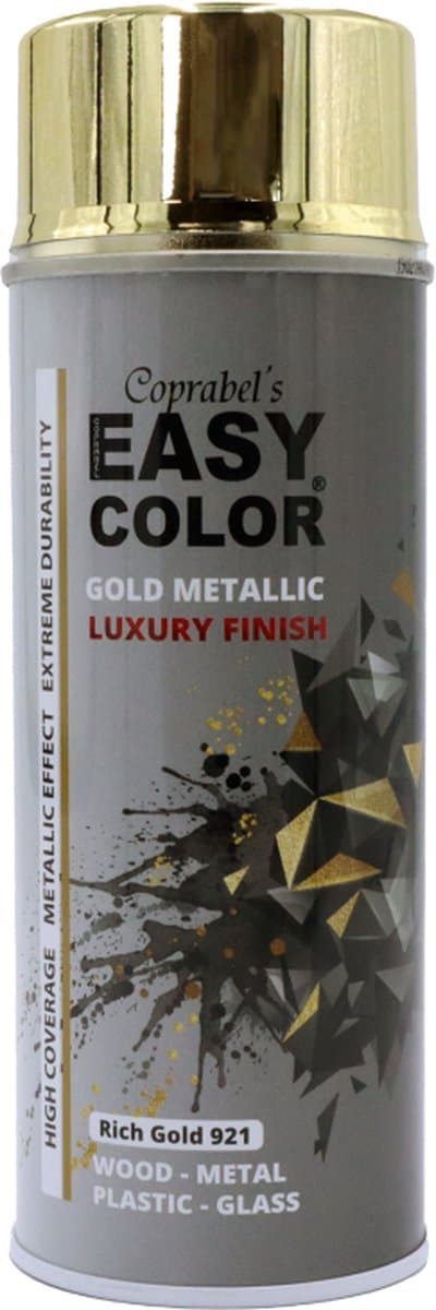 EASY COLOR RICH GOLD METALLIC SPRAY 921 (EAN: 5407005911235): Is het echt goud wat er blinkt