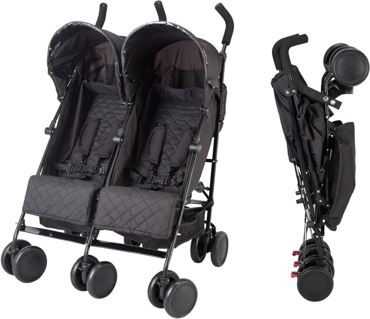 X Adventure Duo Buggy / Tweeling Buggy – Lichtgewicht Dubbele Buggy Tandem Buggy - Zwart (EAN: 8720289218034): **Wat is de X Adventure Duo Buggy**