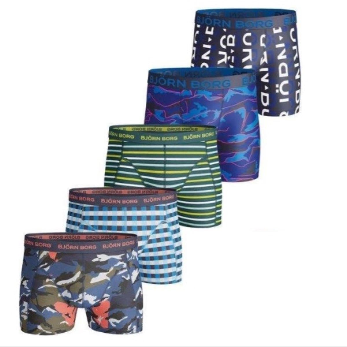 Björn Borg - Heren - Onderbroeken - Verrassingspakket - 5 Pack Boxers - Maat L (EAN: 6916442809801): Wat stond er op de foto