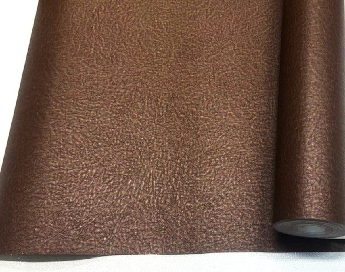 Leer behang Bruin Lederlook Behang met Dierenprint 506440 vinyl ABCBEHANG (EAN: 4000441506440): Waarom leer op je muur 🛋️