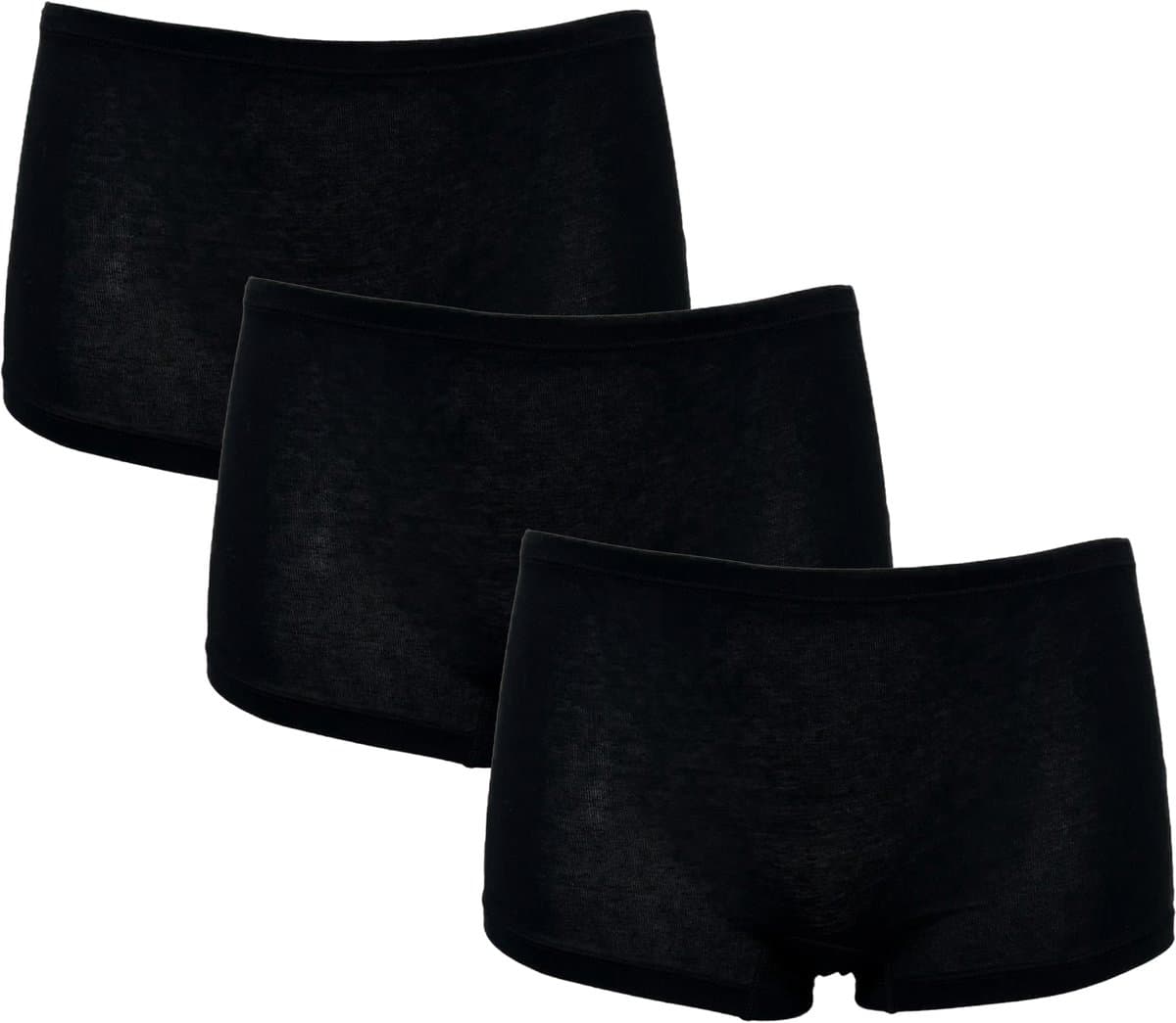 After Eden My Basic Boxer katoenen 3-pack Dames Onderbroek - Zwart - Maat M (EAN: 8714888875996)