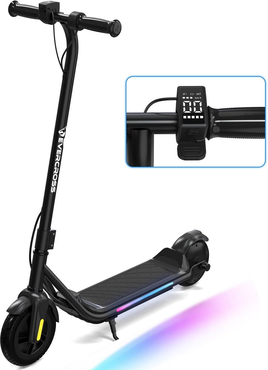 EVRCROSS E6 Elektrische Step Kinderen | LCD-Scherm | 21.6V / 5.2AH | 3 Snelheden | 6-12 Jaar Oud | 15 km kilometerstand (EAN: 8721249596186)