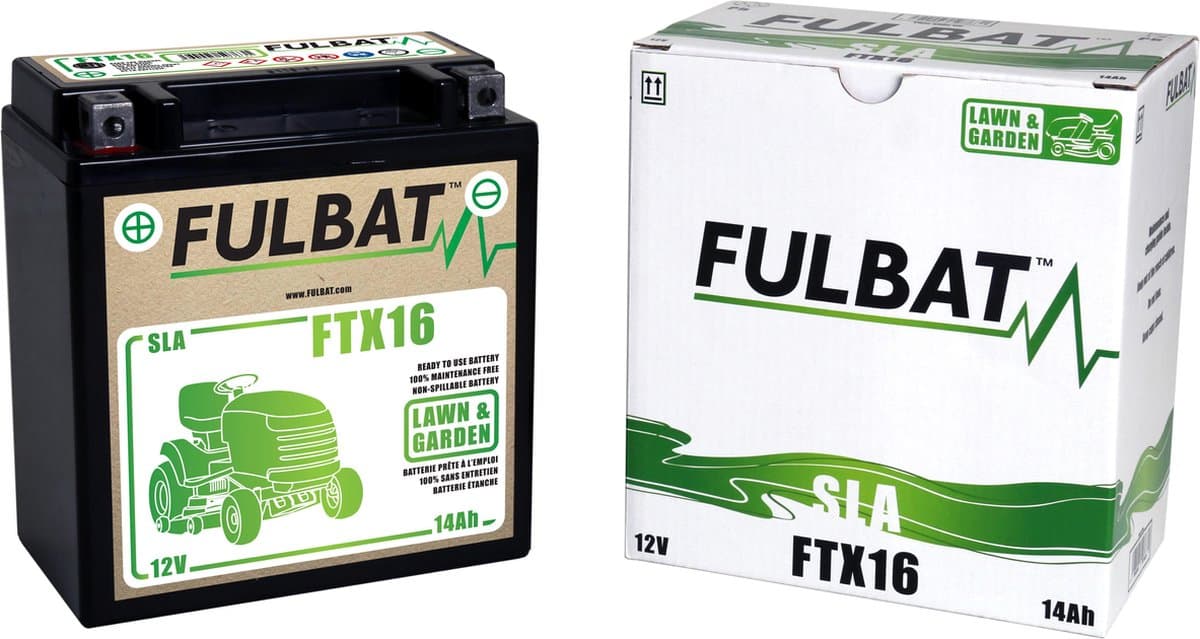 Fulbat Accu Fulbat YTX16-BS Gel 12V 14Ah onderhoudsvrij (EAN: 3564095507631)
