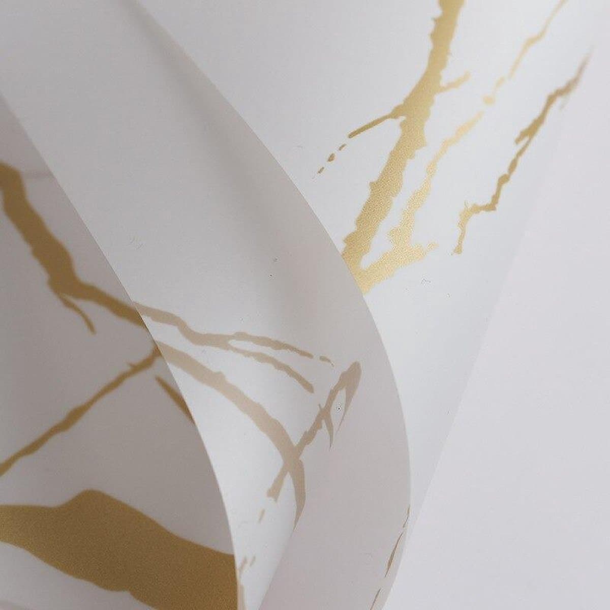 Marmer Inpakpapier - Cadeaupapier Rollen - Cadeau Verpakking Verjaardag - Waterbestendig - Wit met Goud - 5 stuks (EAN: 8720167819599): ✨ Waarom Marmer Omdat het *all-in-one* is