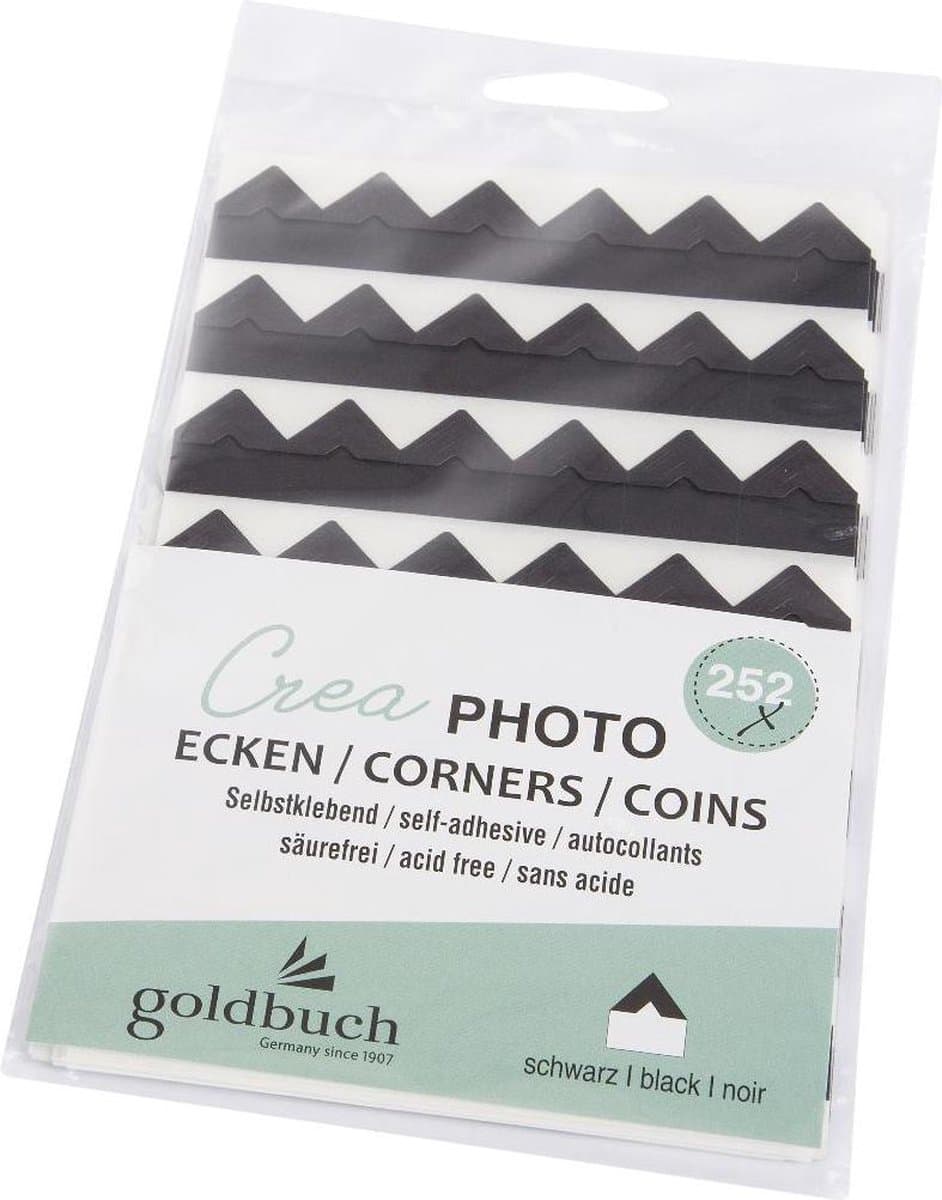 Goldbuch - Fotohoeken Crea - Zwart (EAN: 4009835830819): **Wat maakt de Goldbuch Fotohoeken Crea zo bijzonder**