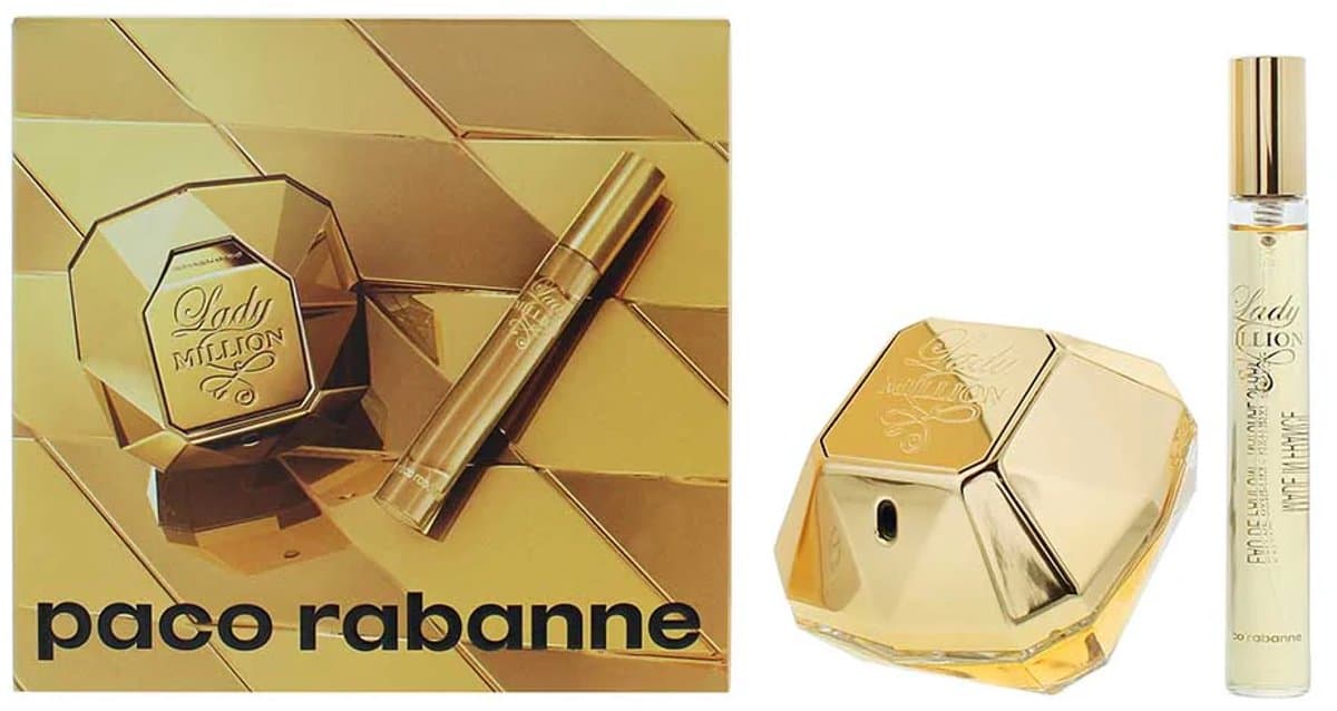 Paco Rabbane Lady Million Giftset 80 ml - Edp Spray 80ml/Edp Spray 20ml (EAN: 3349668628728)