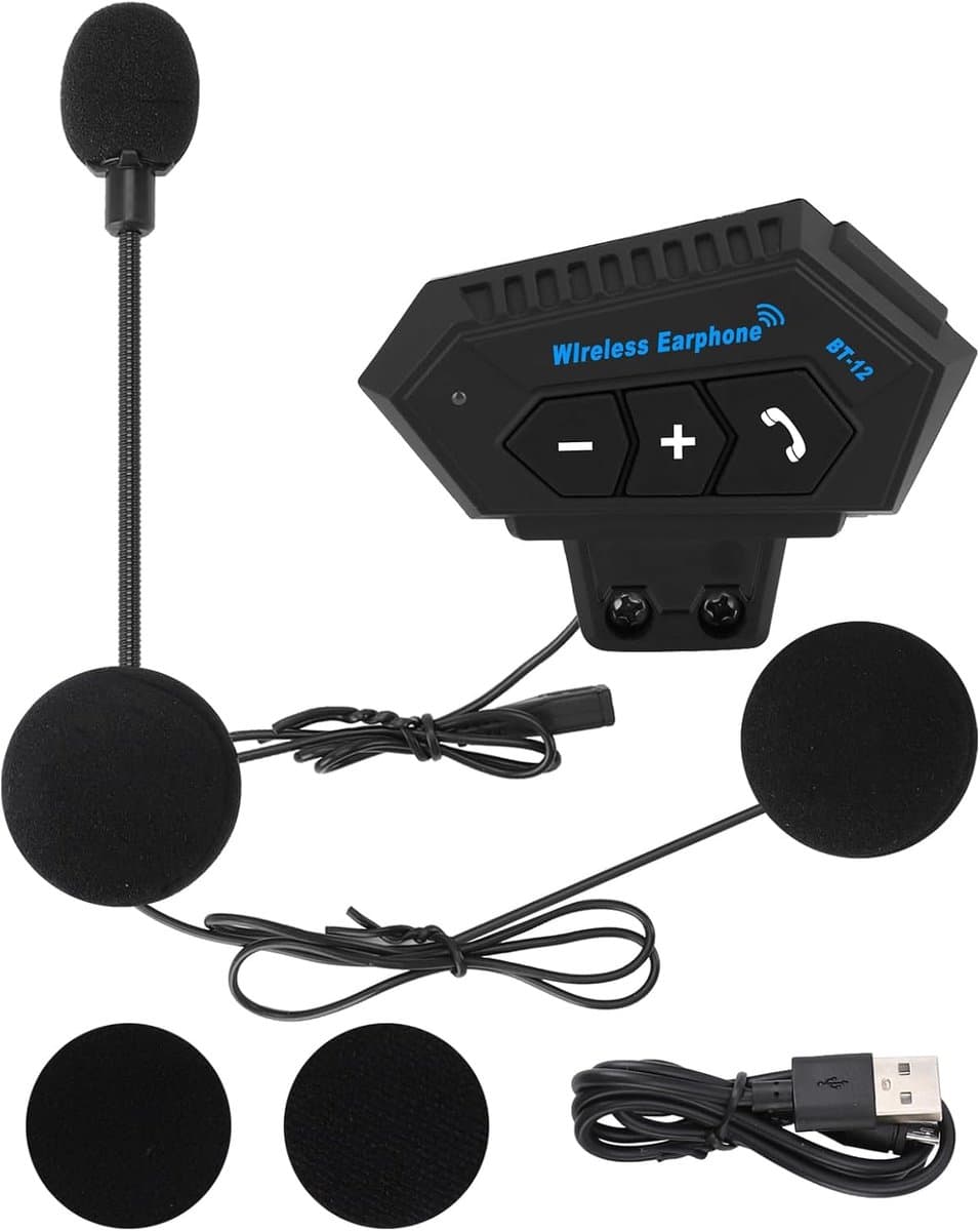 Motorfiets Intercom Kit - Motorhelm headset - Bluetooth met microfoon - Communicatiesystemen - Headset Met Microfoon Draadloos - Oortjes - Accessoires - Ondersteuning Handsfree bellen - Cyslmuk® (EAN: 4255890821952): 🚀 Waarom ik deze headset uitpr...