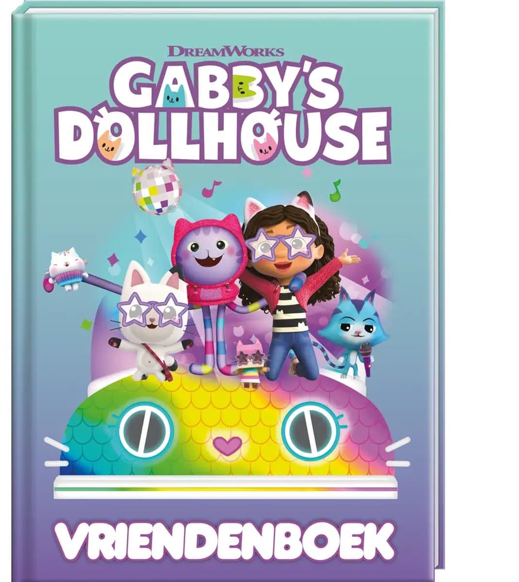 Vriendenboek - Gabby’s Poppenhuis | Invulboek voor Kinderen | Gabby Dollhouse Thema | Leuke Herinneringen & Vriendschappen Vastleggen | Cadeau voor Verjaardag of School | Voor Meisjes & Jongens | Kleurrijk, Creatief en Origineel Vriendenboek (EAN:...