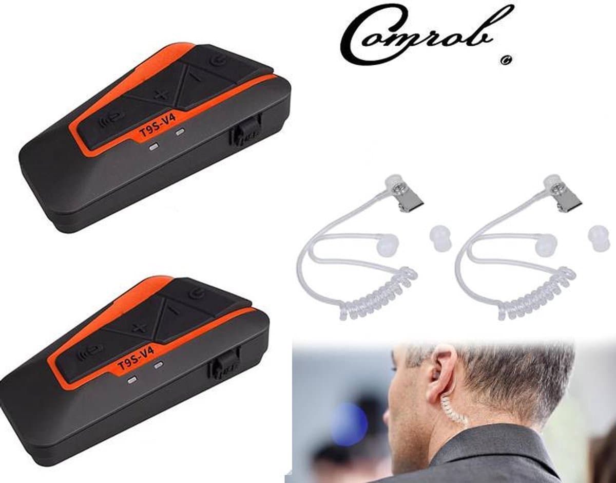 2 STUKS - t9S-V4-sec scheidsrechter/fiets headset intercom communicatie systeem met security inear headset multifunctioneel waterdichte met een bereik van max 1500 meter (EAN: 6152100649680): Waarom dit systeem zo’n gespreksonderwerp is