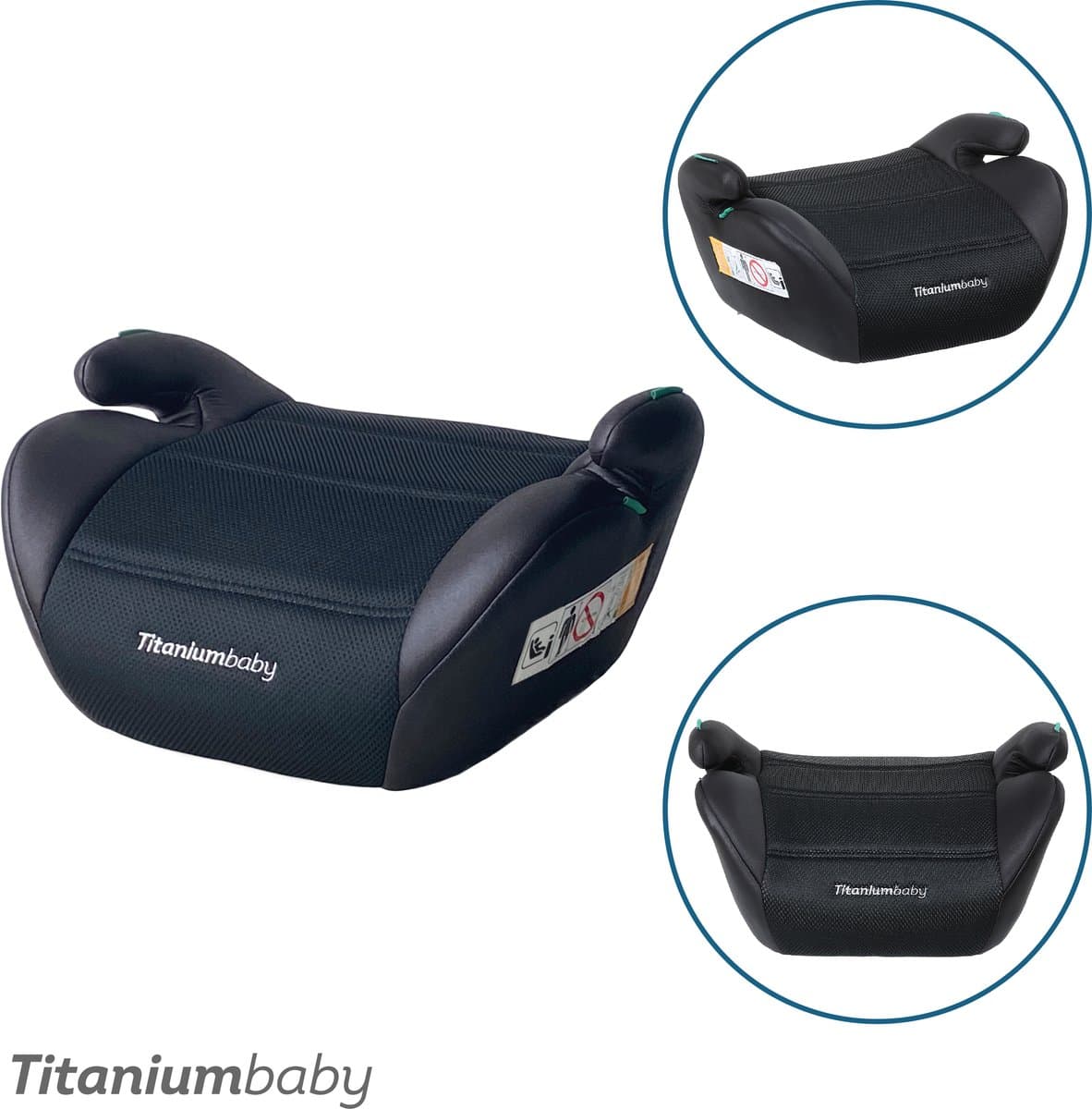 Titaniumbaby Finn i-Size - Zitverhoger - Autostoel Booster - 22-36 kg, 125-150 cm (EAN: 8717385001271)