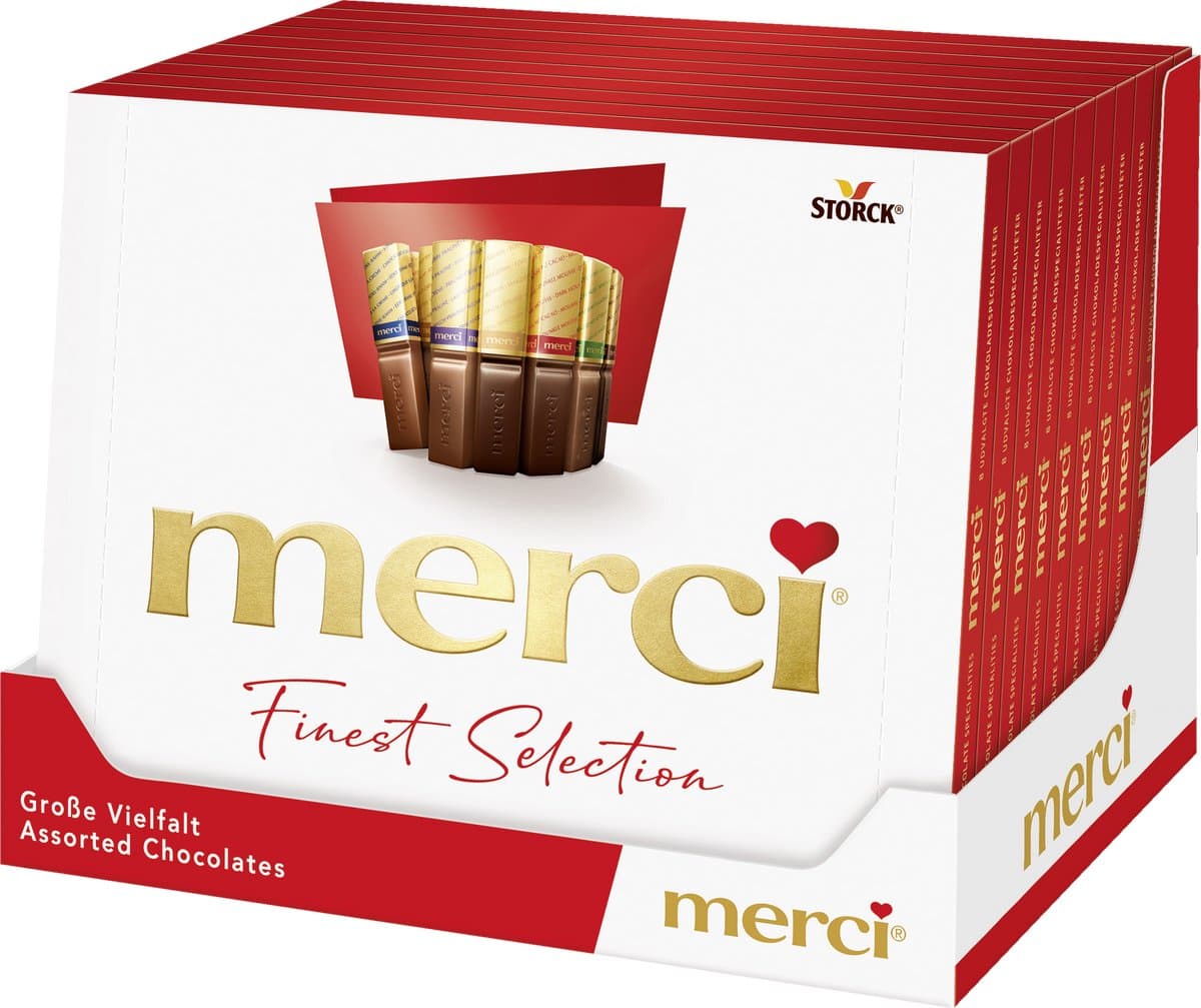 Merci Finest Selection - Assorti - Chocolade - tray a 10 x 250 gram (EAN: 4014400114355)