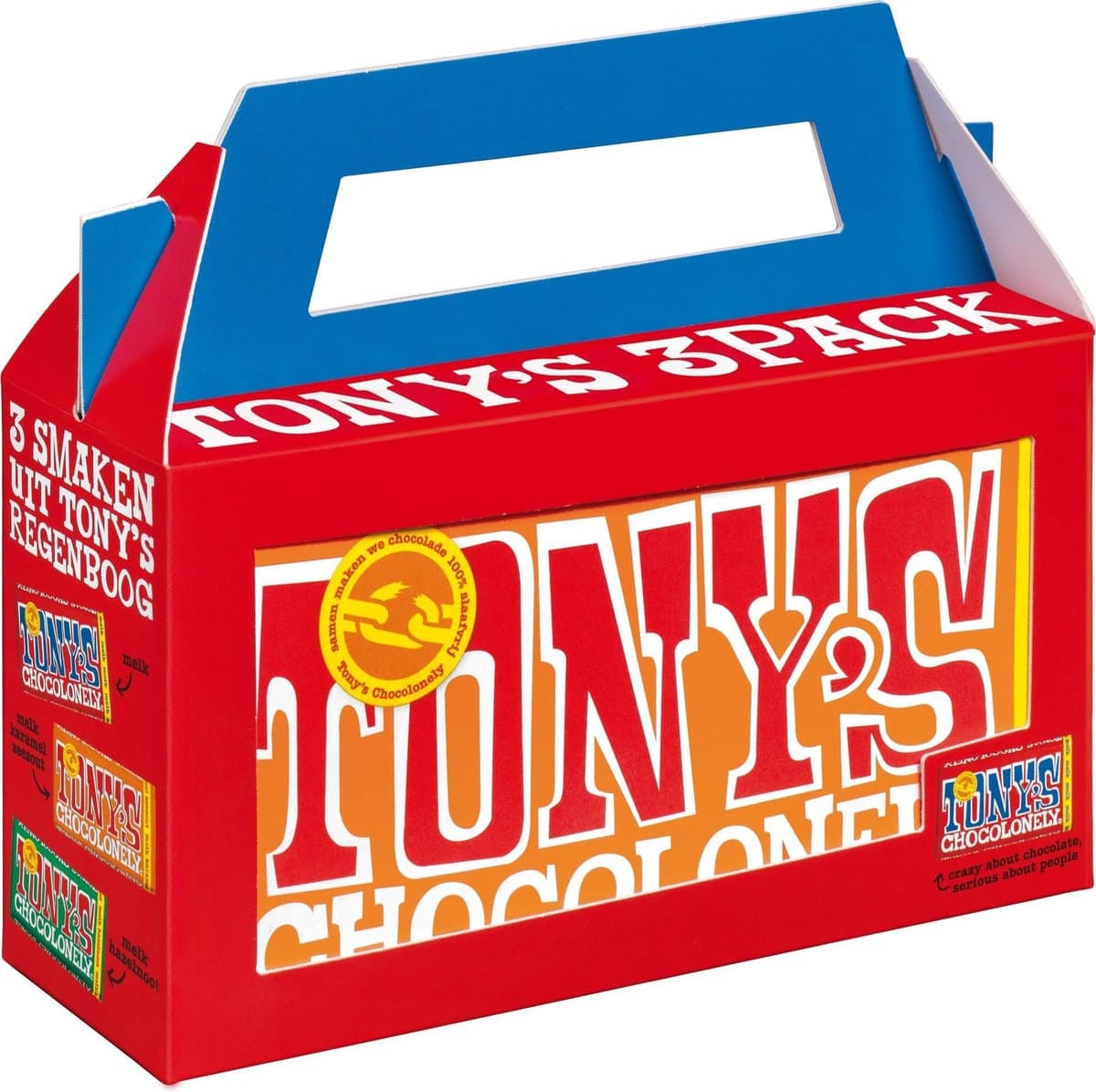 Tony's Chocolonely Chocoladecadeau - Geschenkdoos - Verjaardag - 3 repen - Fairtrade (EAN: 8719956493829)