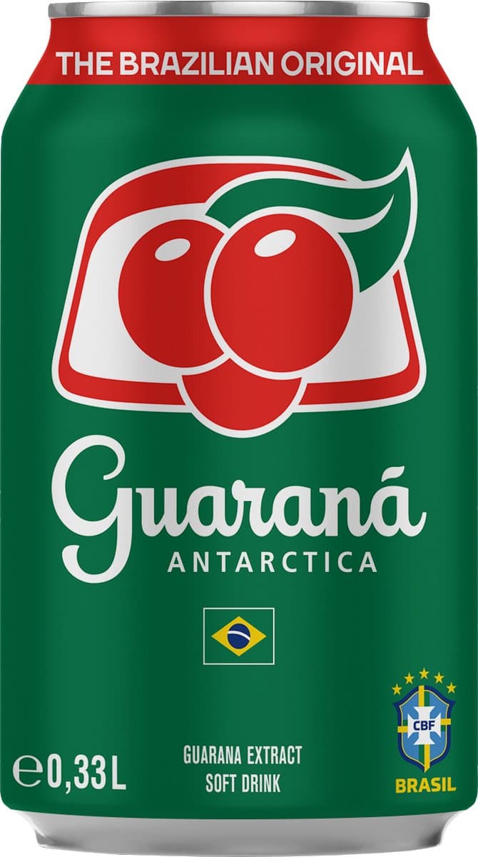 Guarana Antarctica frisdrank - Braziliaanse drank met guarana bes - 24 blikken x 0,33L (EAN: 5601045300053): Wat is Guarana Antarctica