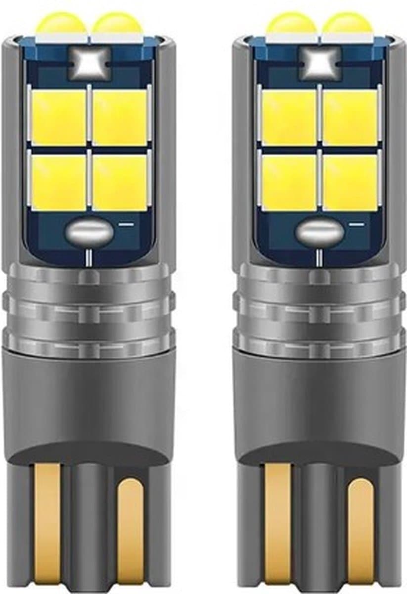 High Power Led T10 Wit - W5W Verlichting Set - Stadsverlichting - Parkeerverlichting - Kentekenverlichting - Interieurverlichting - 2 stuks (EAN: 8720094181974): Klein lampje, groot effect