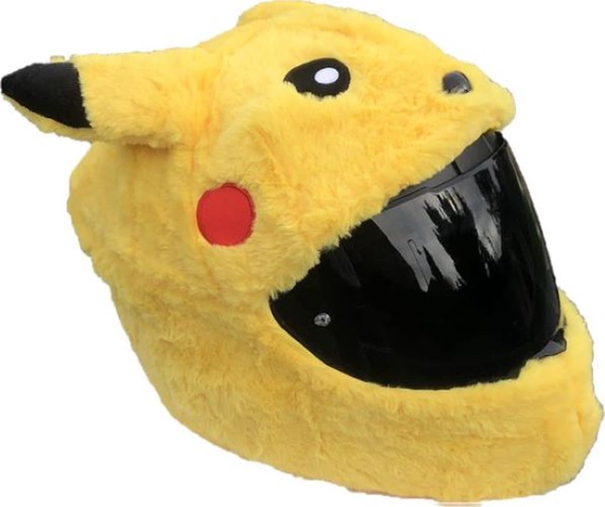 Helmhoes Pikachu - motor, scooter, fiets - universeel - grappige hoes (EAN: 8785306681246)