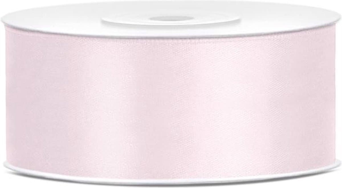 Lichtroze Satijn Lint 25mm 25m (EAN: 5901157454829): **WaaromIKozijn**