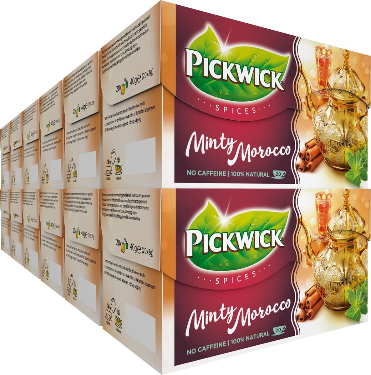 Pickwick Spices Minty Morocco Kruiden Thee - 12 x 20 theezakjes (EAN: 8711000236369)