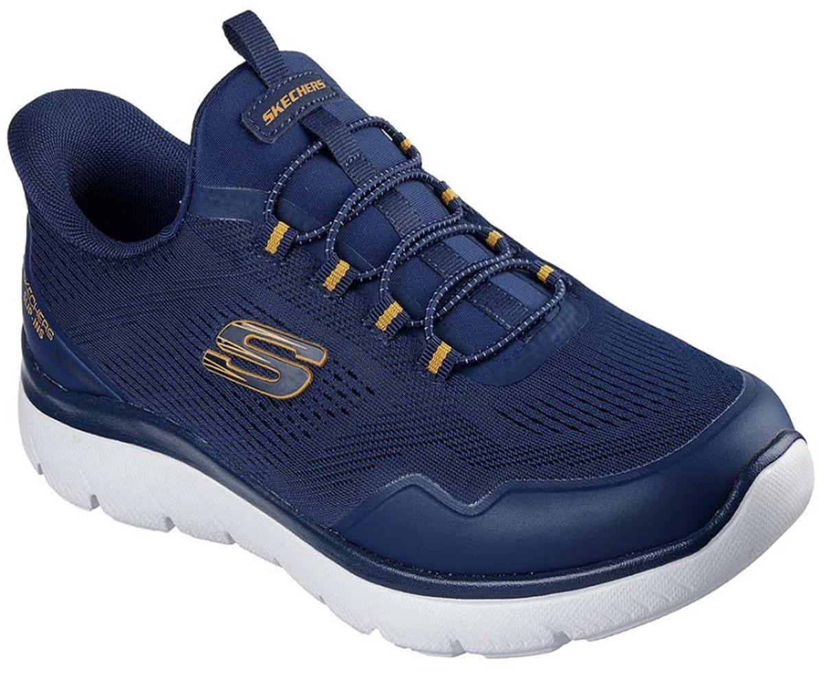 Skechers Heren Slip-ins Summits Sneakers 233045 NVYL Navy/Yellow (EAN: 0198739689792)