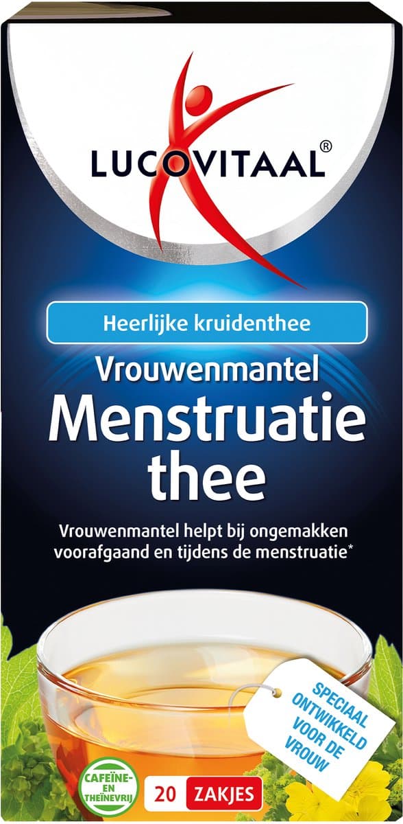 Lucovitaal Vrouwenmantel Menstruatie Thee Vegan - 20 stuks (EAN: 8713713083025)