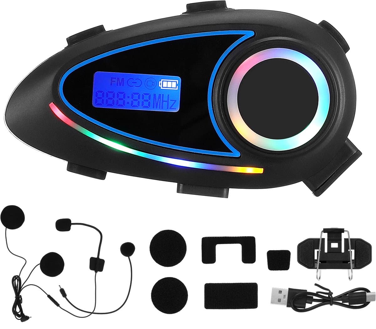 Motor Helm Headset – Bluetooth 6.0 Communicatiesysteem met Microfoon – IP65 Waterdicht – 40 uur Gesprekstijd – Type-C Opladen – Zwart (EAN: 4896028775978): Waarom een headset onder de helm