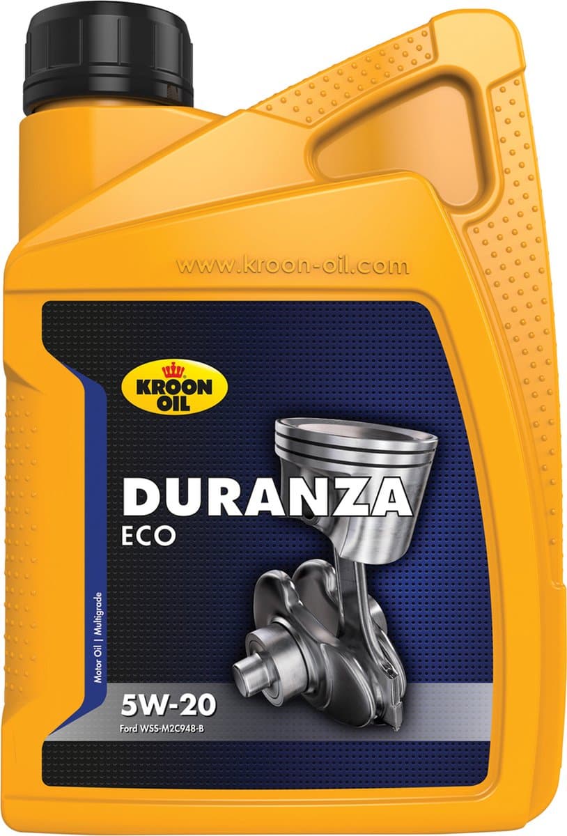 Kroon-Oil Duranza ECO - Synthetische Motorolie - 5W-20 - 1 Liter - Transparant (EAN: 8710128351725)