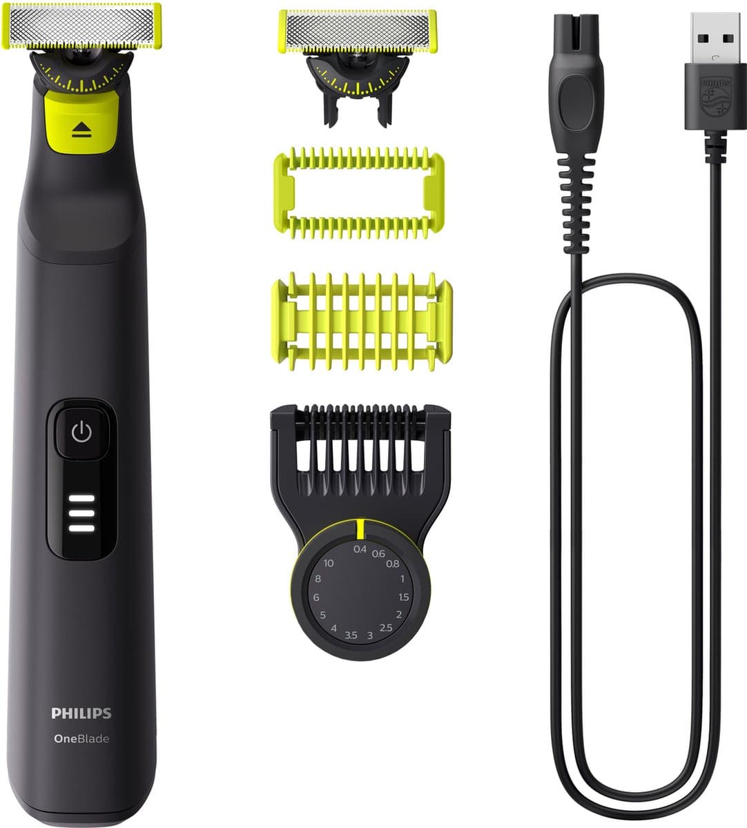 Philips OneBlade Pro 360 Face + Body - Zwart - Trimmer, scheerapparaat en styler in 1 - Mannen - QP6542/15 (EAN: 8720689027137): De alles-in-één tool voor de moderne klusser 🛠️