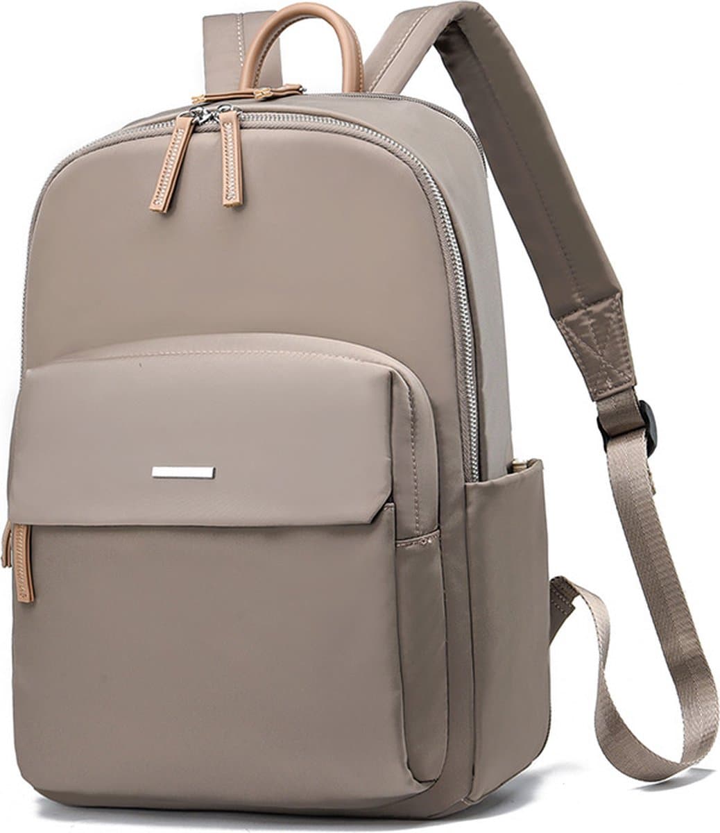Vrouwen Reis Laptop Rugzak Casual Rugzak Oxford Stoffen Werktas Waterdichte Zakelijke Rugzak Lichtgewicht Reistas - Donker khaki grote maat (EAN: 5328843390191)