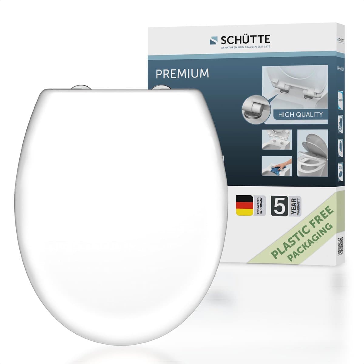 SCHÜTTE WC-Bril 82600 WHITE - Duroplast - Soft Close - Afklikbaar - RVS-Scharnieren - Belastbaar tot 250 kg - Gelakt - Wit (EAN: 4008431823102): Waarom deze bril een gamechanger is ✨