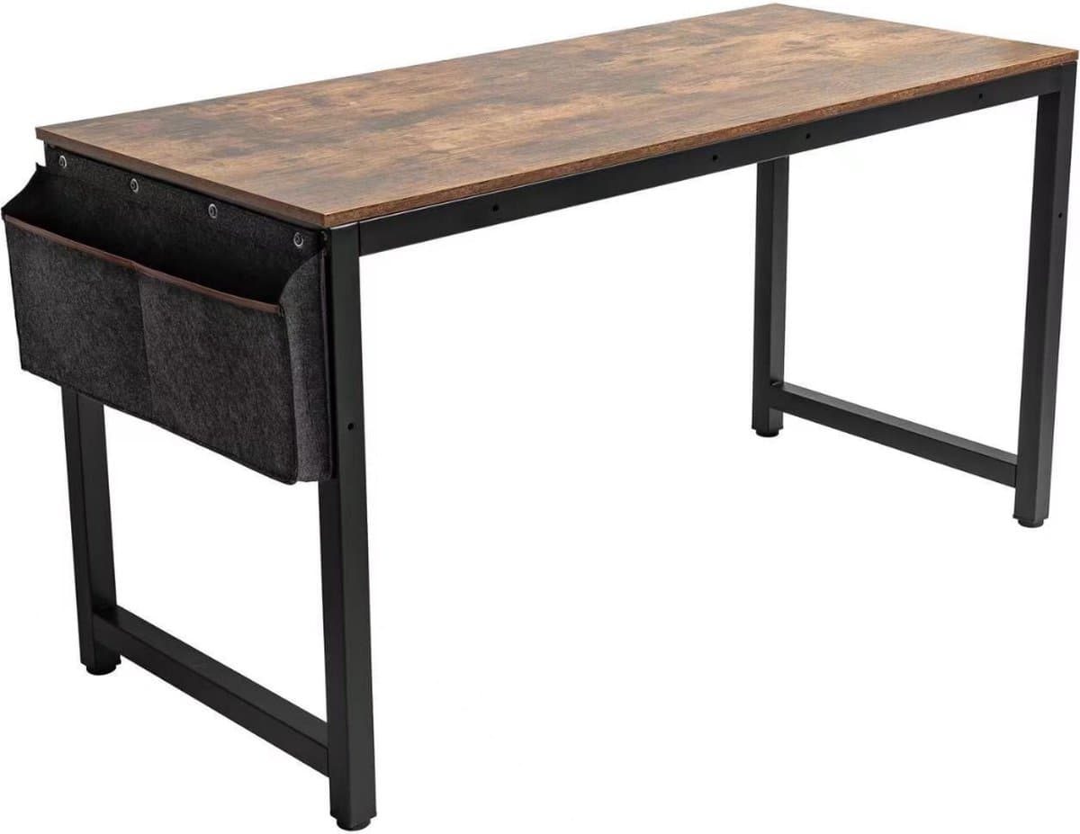 SensaHome - Retro Schrijftafel/Bureau - Computertafel met Metalen Frame - Werktafel in Rustieke Houtlook - Vintage Look - Zwart/Bruin (EAN: 8720701732407): Waarom deze tafel zo’n eye‑catcher is