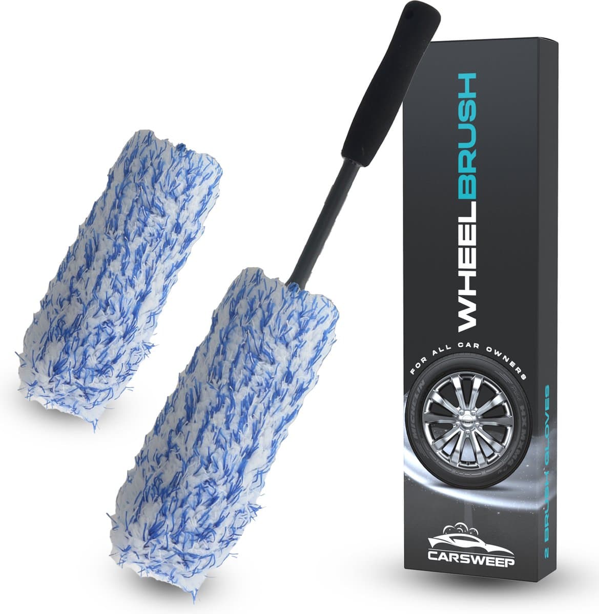 Carsweep® Velgenborstel - Zachte microvezel poets borstel - 42 CM (EAN: 8720892236920)
